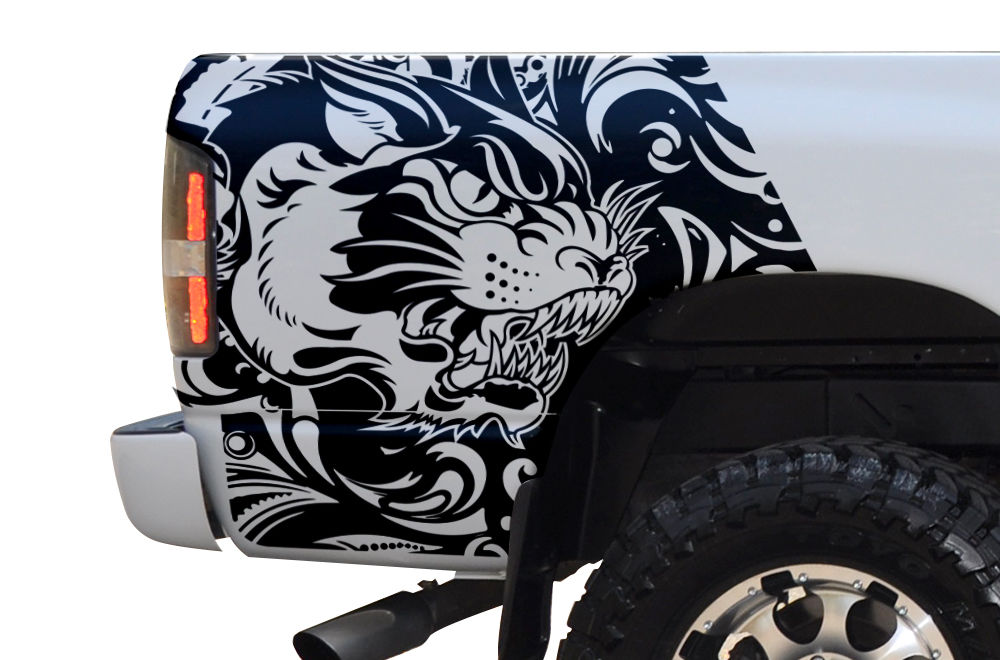 Custom Tiger Body Graphics Decal Kit - Click Image to Close